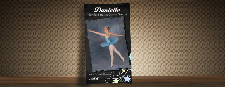 Black & Gray Dance Poster