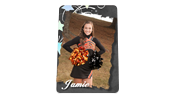 Black & Gray Cheerleading 2x3 Magnets