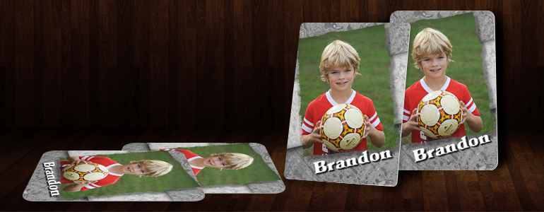 Black & Gray Soccer 2x3 Magnets