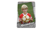 Black & Gray Soccer 2x3 Magnets