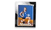 Black & Gray Volleyball 4x5 Magnets