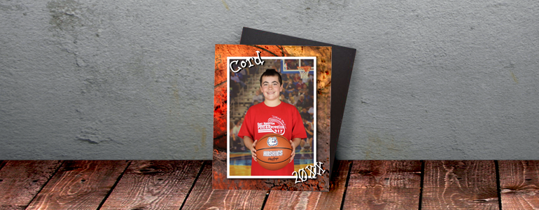 Contemporary Basketball 4x5 Magnets