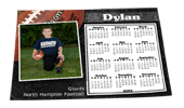 Black & Gray Football Calendar