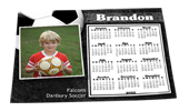 Black & Gray Soccer Calendar