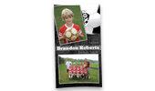 Black & Gray Soccer Large Memory Mate