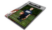 Black & Gray Football Magazine Cover