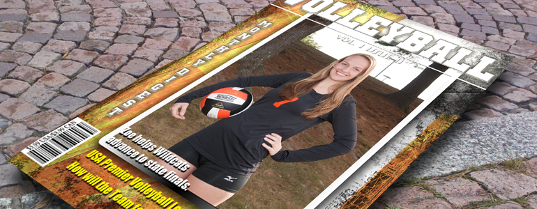 Contemporary Volleyball Magazine Cover